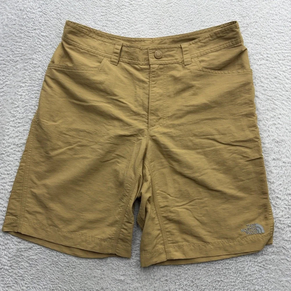 The North Face Mens Tan Horizon Hiking Shorts Size 30 Nylon Lightweight Outdoor
